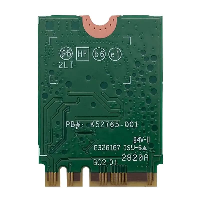 Adattatore WiFi M.2 NGFF OK per Intel 1675X con Scheda WiFi + Kit Antenna 8DB AX210NGW AX1675X Wi-Fi 6E 2.4G 5G 6G 5374Mbps BT 5.2