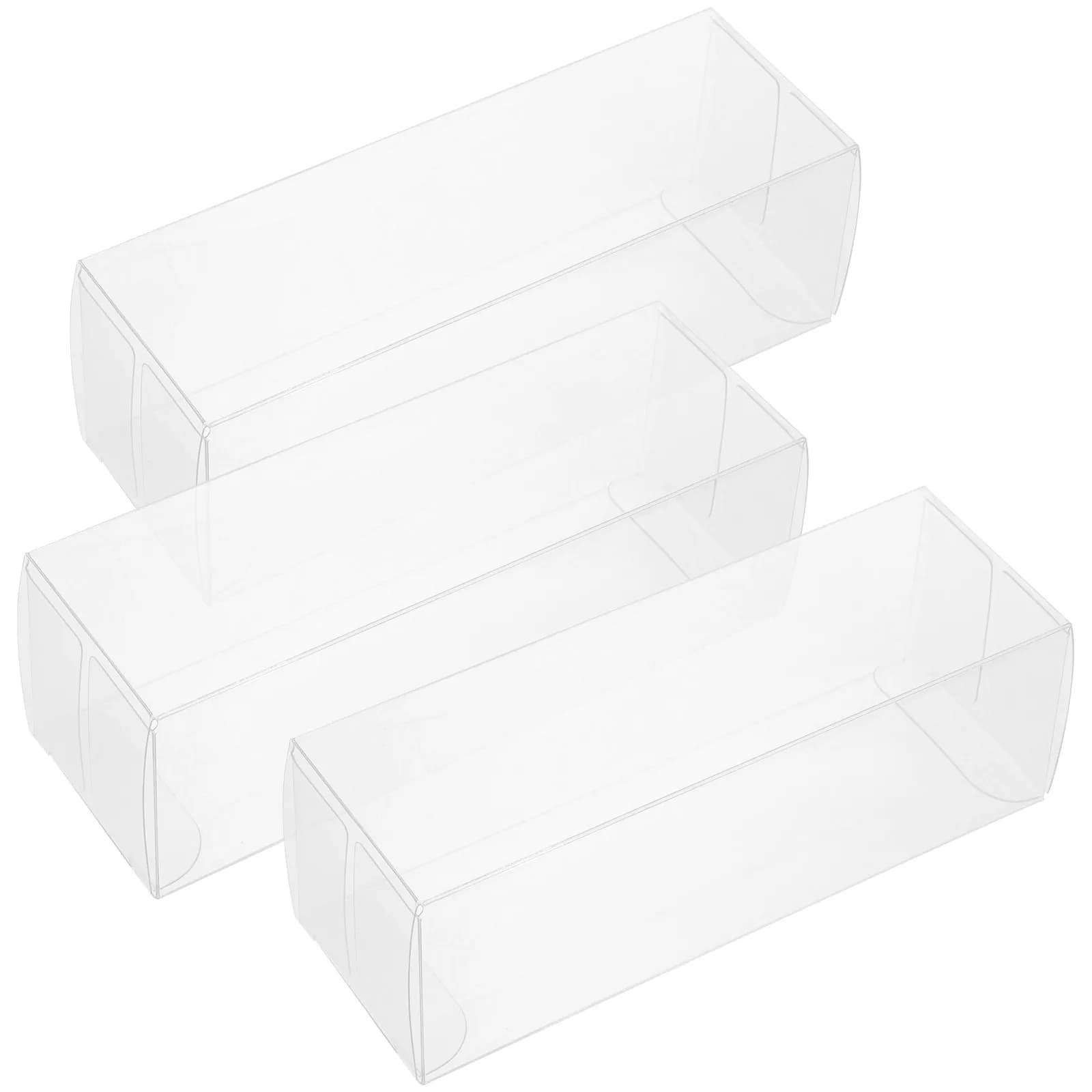Scatola porta palline da golf da 3 pezzi, in materiale PE trasparente, custodia compatta, porta palline da golf portatile, scatola in plastica