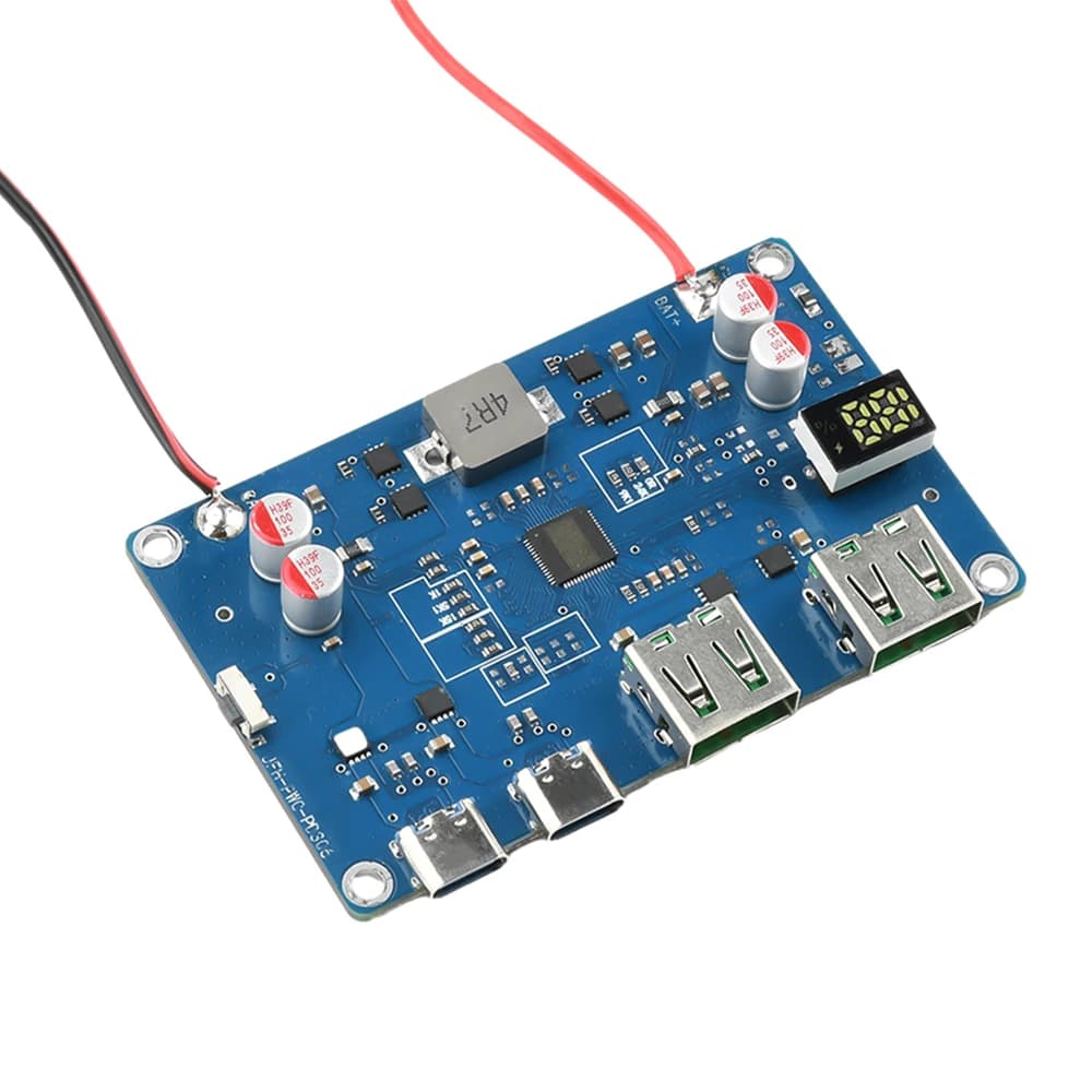 100 W PD QC Mobile Power Supply Module 2-6S Lithium Battery Protection Card Two-way Quick Charging DIY Power Bank that supports MPPT