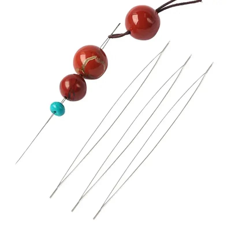 Aghi per perline aghi per perline per gioielli che fanno aghi per perline pieghevoli per orecchini per collana con perline in vita con semi di corda