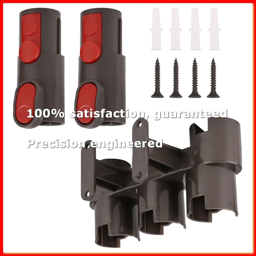 Accessory Holder with 2Pcs/Set Adapters for V6 V7 V8 V10 V11 Vacuum Cleaner Attachment Holder Docking Station-A68X