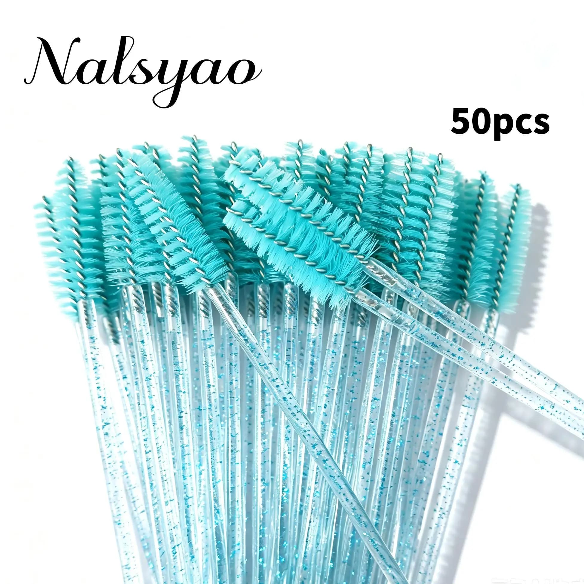 Makeup Brush Disposable Mascara Wands Applicator Lash Scrub 50Pcs Crystal StickEyelash Brushes Eyelashes ExtensionsSupplies