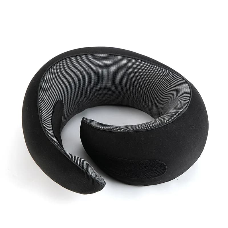 Cuscino da Viaggio a Forma di U in Memory Foam, Design a Chiocciola, Supporto per il Collo per Auto e Aereo