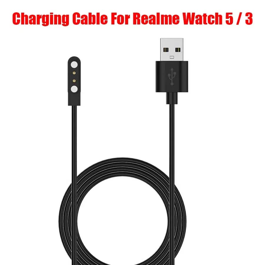 For Realme Watch 5 Charging Cable USB Magnetic Charger Adapter Cord For Realme Watch 5 3 Smart Watch Power Charge Wire Accessory
