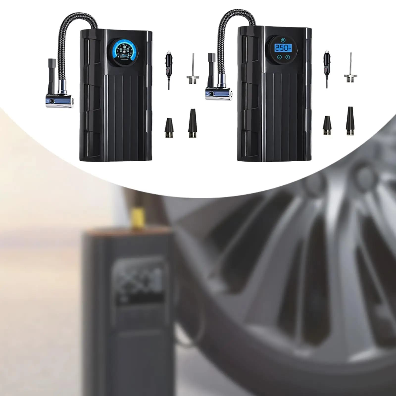 Gonfiatore per pneumatici per auto Compressori d'aria portatili Multiuso 12V Gonfiaggio rapido Facile