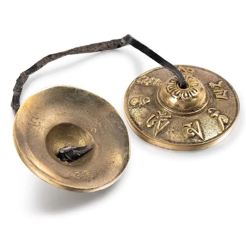 2X Tibetan Tingsha Cymbals Meditation Bells 6.5 Cm Meditation Chime Bells,Meditation Yoga Bell For Percussion Instrument