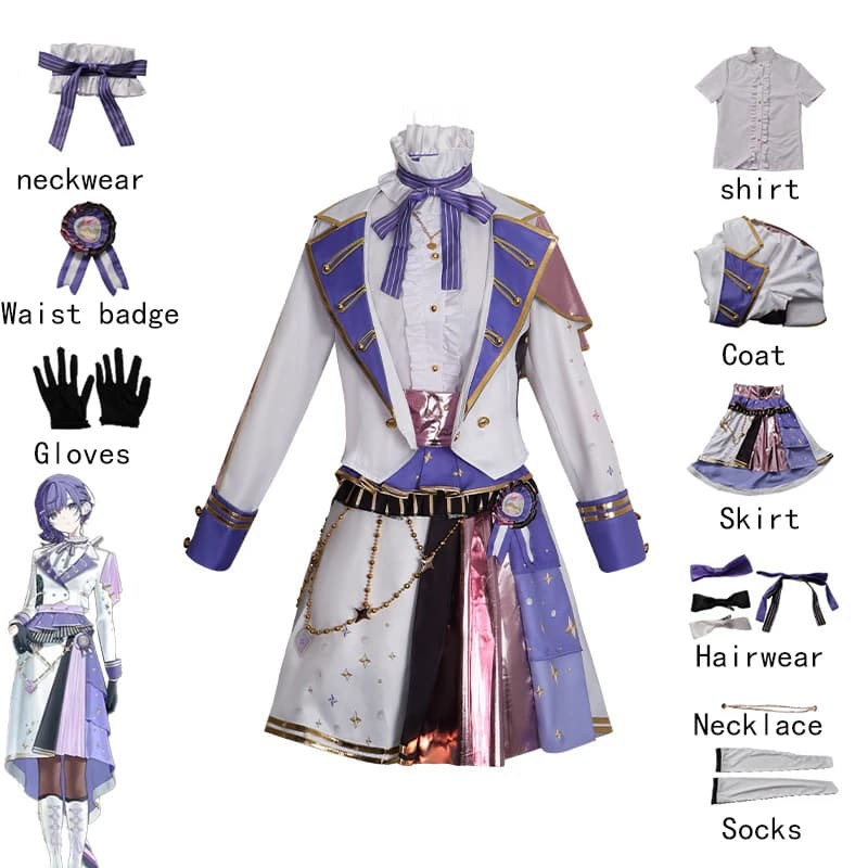 Cosplay Costume Asahina Mafuyu Project Sekai, Dress for Souls Game Colorful Stage, Outfit for the 5th Anniversary and Halloween Celebrations for Women