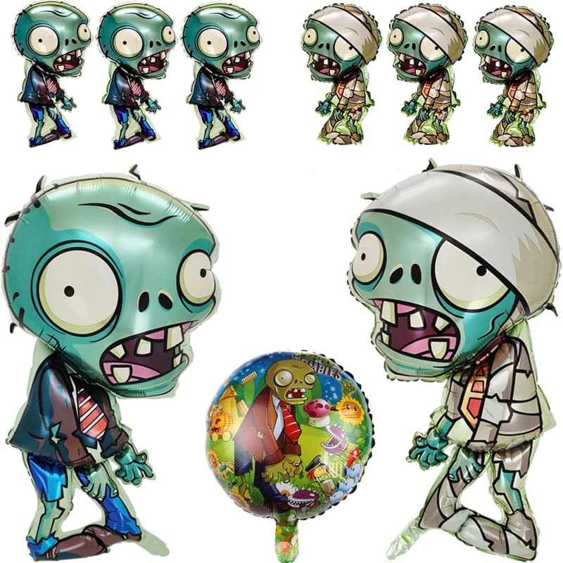 Giochi Palloncini Piante contro. Confezione di forniture per decorazioni per feste a tema zombie Palloncino in pellicola di alluminio in lattice Giocattoli classici per bambini