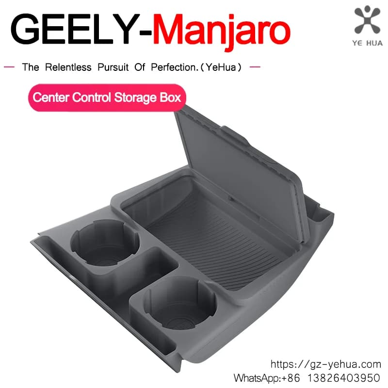 Silicone box for GEELY Monjaro Manjaro Xingyue L KX11 2025, lower central box, specialized armrests