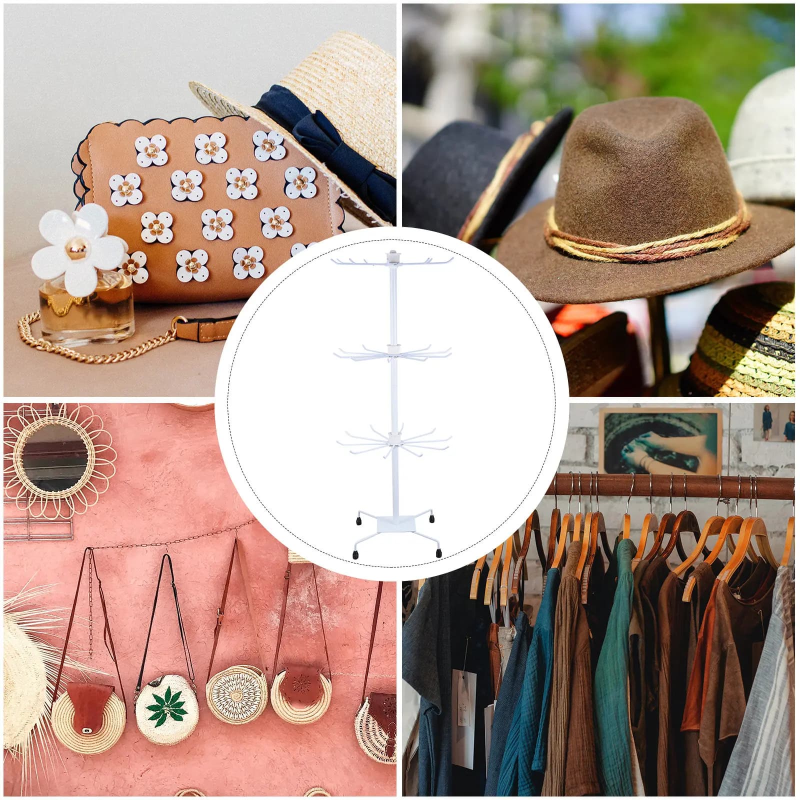 Cap-rack Hat Display Stand Tree Storage for Vendors Displays Racks Retail Multiple Hats
