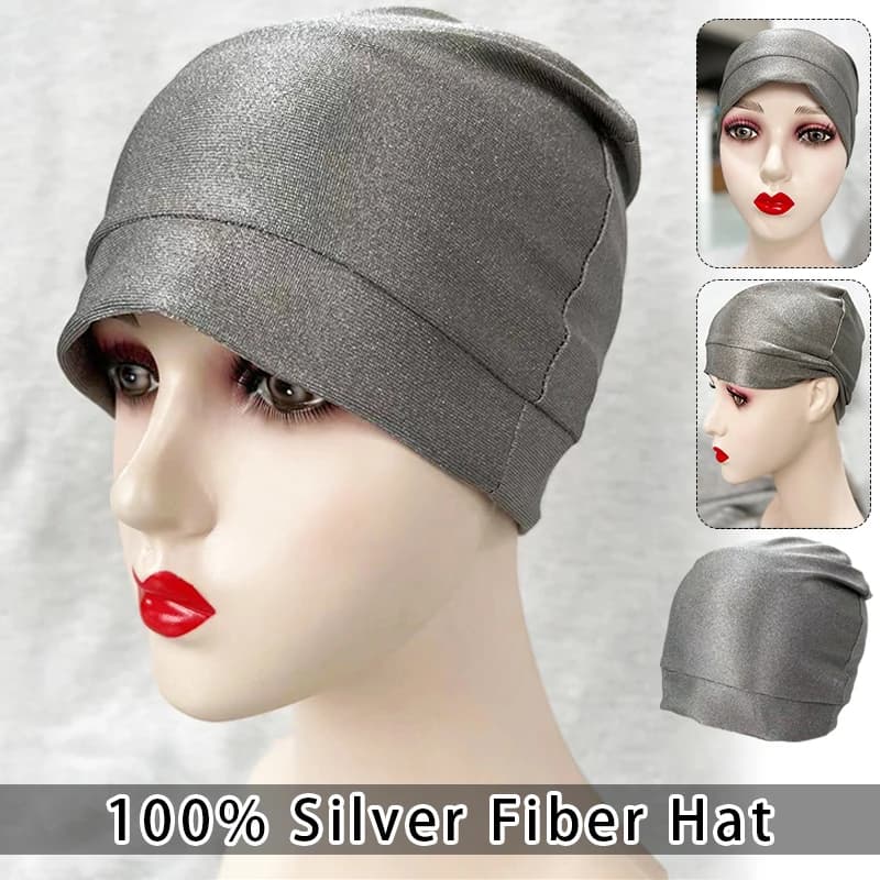 Berretto antiradiazioni Berretto antiradiazioni in fibra d'argento Computer Onda elettromagnetica Schermatura Rfid Cappello di protezione EMF Berretti