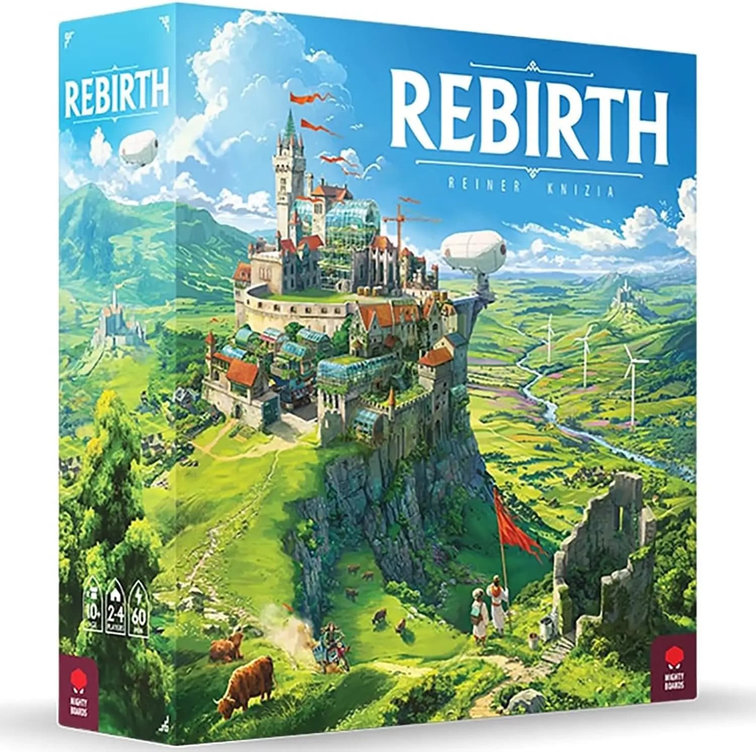 Rebirth Tile Laying Board Game: Double-Sided Scotland-Ireland, 2-4 Players Ages 10+, Eurogame in a Lush Future