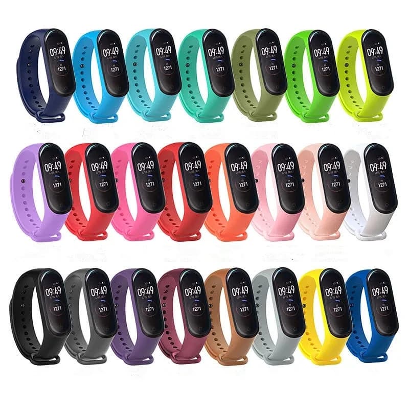 Bracciale di ricambio per Xiaomi Mi Band 3 4 5 6 7 Cinturino da polso in silicone per Miband 3 4 5 6 7 8 Cinturino da polso Smart Watch Band