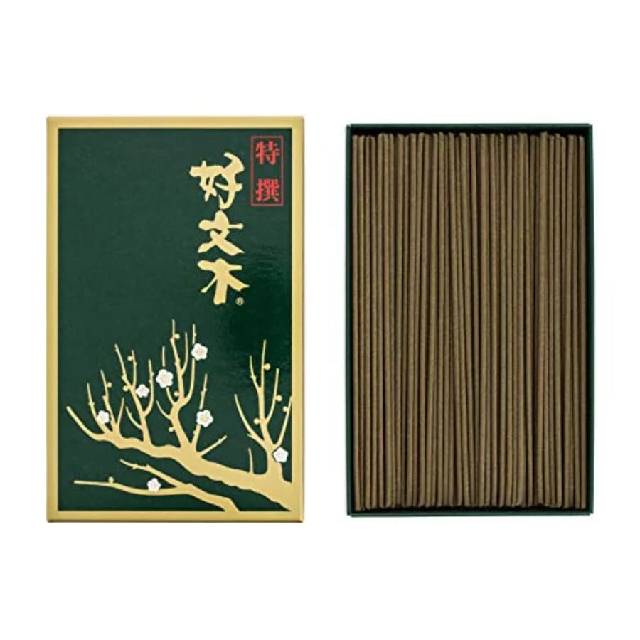 Incenso Giapponese Kobunboku Tokusen Premium Confezione Standard da 500 Bastoncini Neri