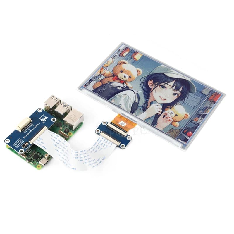 Display ePaper HAT (E) da 7,3 pollici a 6 colori per Arduino, Raspberry Pi, Jetson e STM32