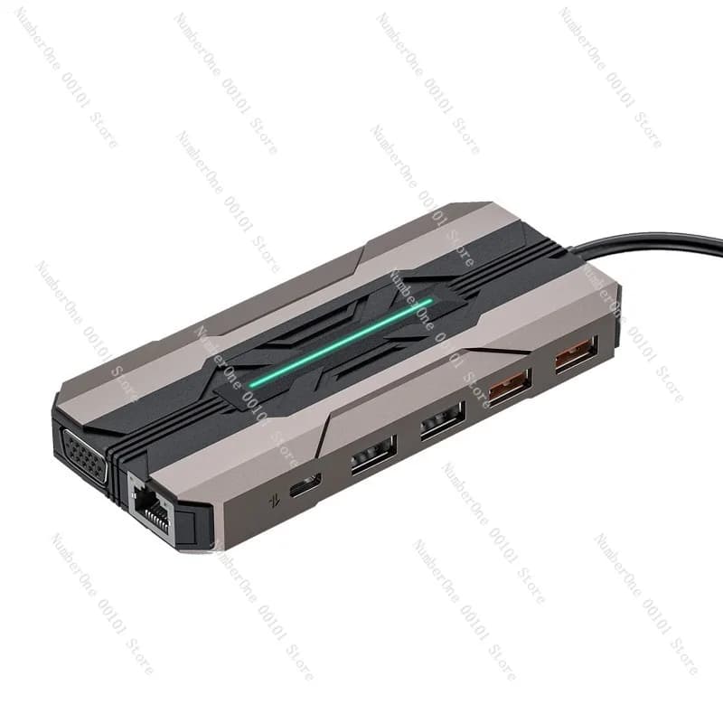 HUB per docking station USB-C 13 in 1 con Gigabit Ethernet, HDMI, lettore di schede multiple e porte di espansione multiple, migliora il laptop