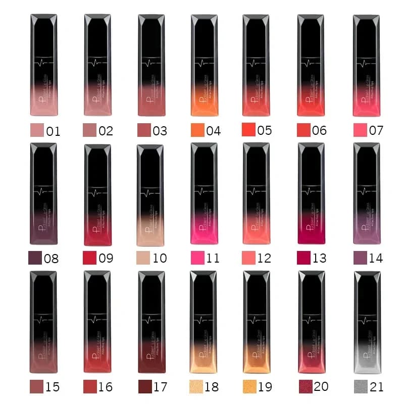 Matte Lips Makeup Waterproof lipgloss Velvet liquid matte lipstick Long Lasting Nude Lip Gloss Cosmetics P1201#