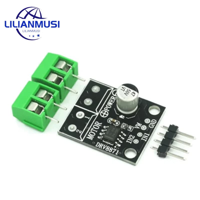 DRV8871 H-Bridge Brushed DC Motor Driver Breakout Card for Arduino PWM Control 3.6A Max sense of internal current 6.5V to 45V