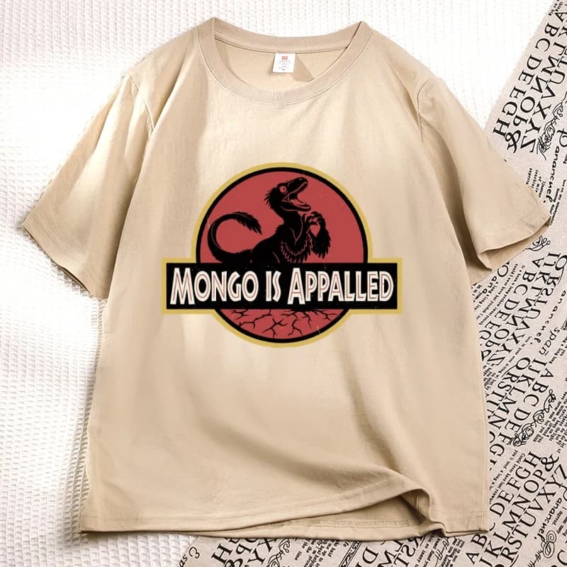 Mongo Is Appalled T-Shirt Men Women Princess Donut Graphic T Shirts Bookish Retro Vintage Short Sleeve Tshirts Streetwear