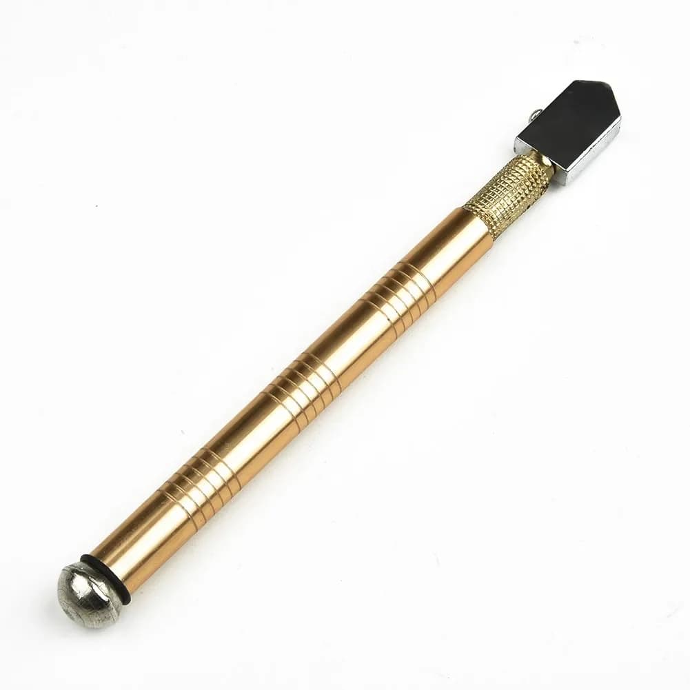 Portable 1pc 175mm Glass Cutter, Diamond Tip & Anti-Skid Handle – Easy-to-Use Tool for Cutting Glass and Minerals