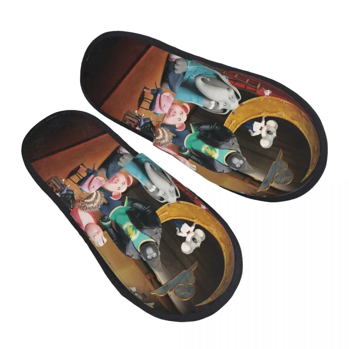 Sing 2 Movie cartoons Slippers Soft memory foam for non-slip musical comedy Living room