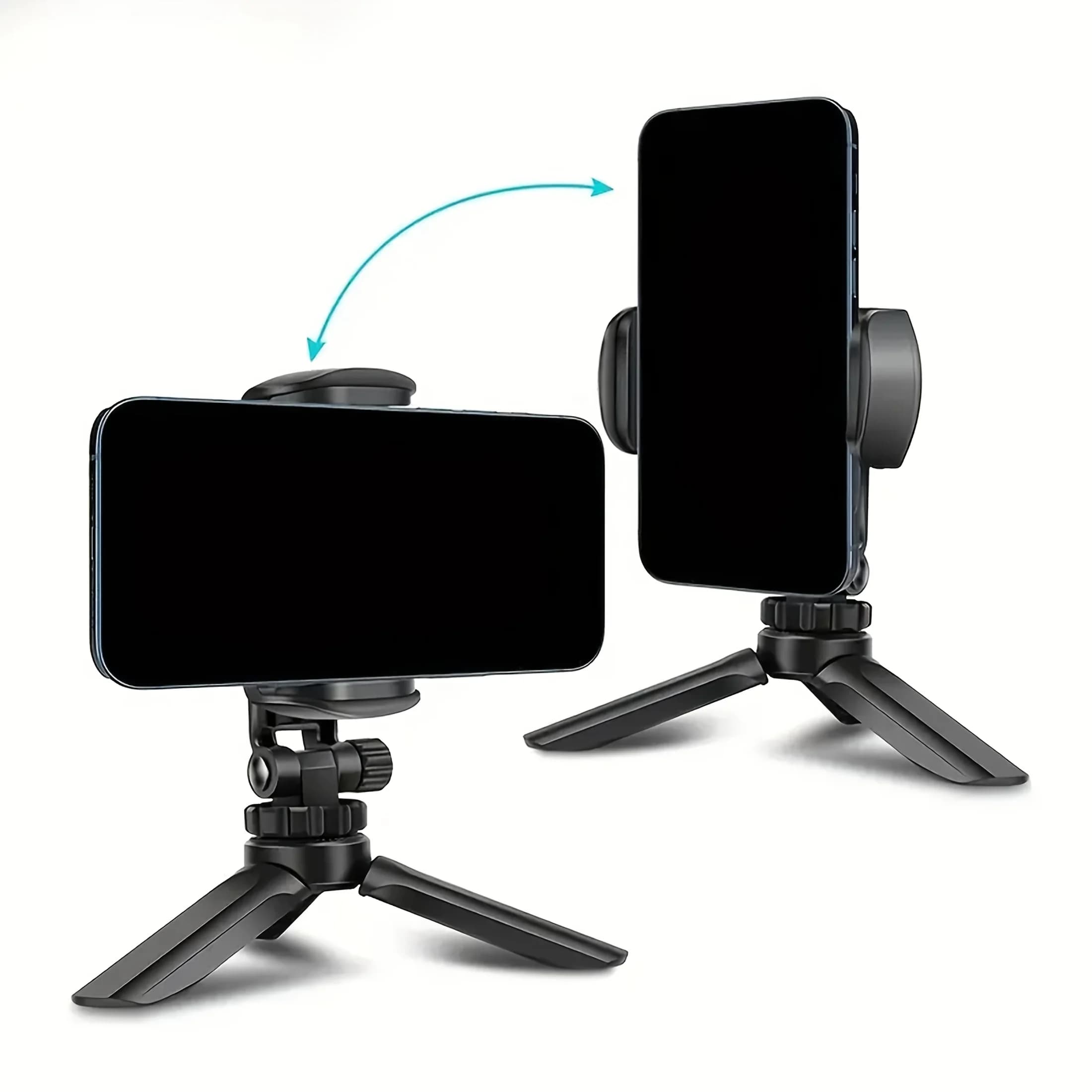 Desktop Phone Holder, Selfie Handheld Stabilizer, Live Streaming Portable Folding Tripod