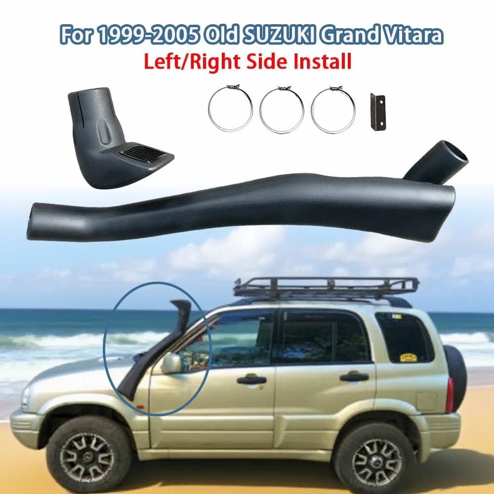 Snorkel 4x4 per il vecchio Suzuki Grand Vitara 1999-2005 Sistema di aspirazione dell'aria in ABS resistente ai raggi UV e testa Ram per motori Aggiornamento fuoristrada