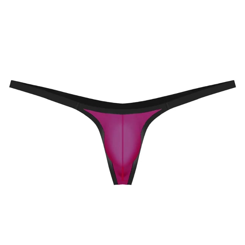Men's Stylus String Homme Ice Silk Low Waist Sospensorio Slim Belt Underwear U Convex Housing Lingerie Mutande T-Back