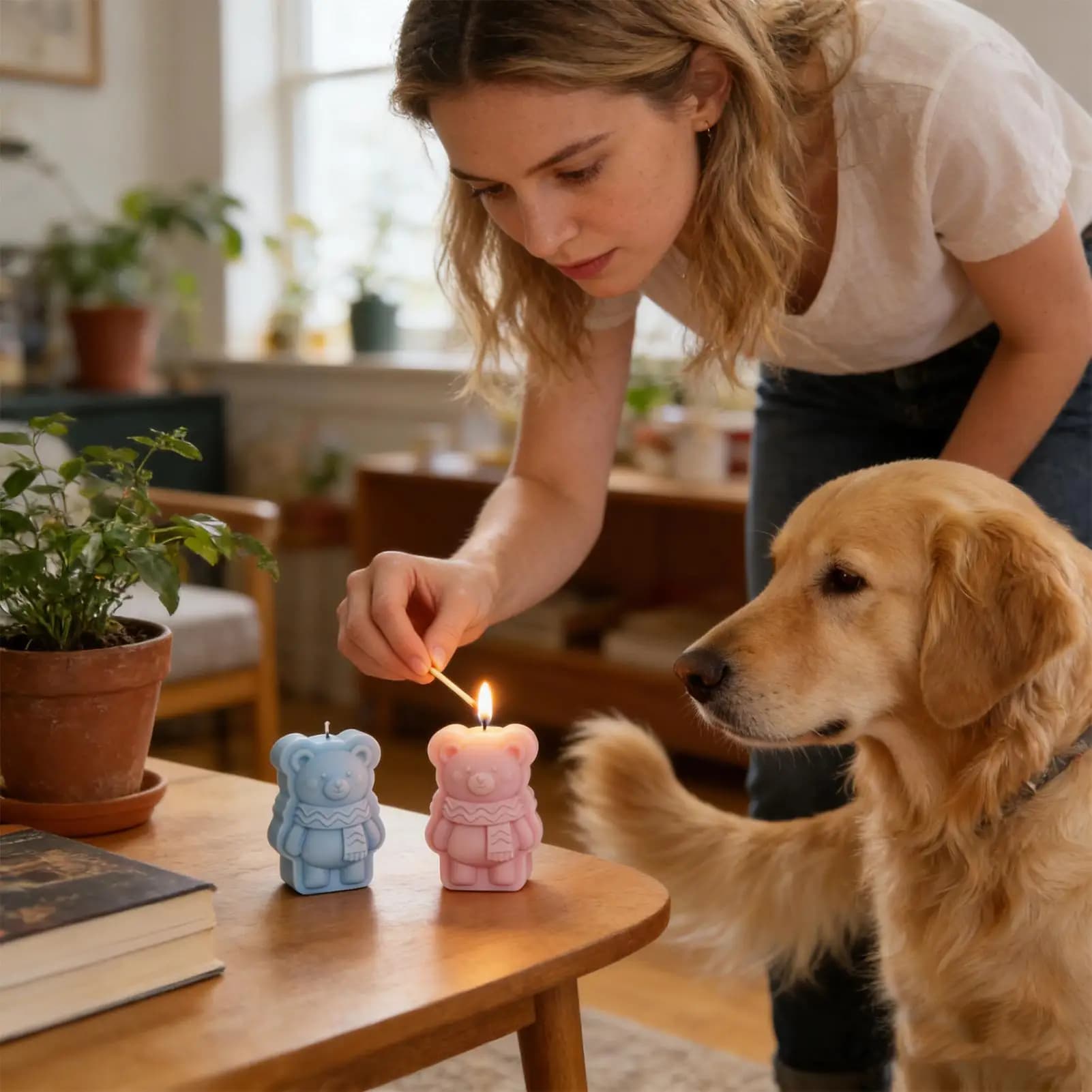 Stampi per dolci a rilascio facile, a forma di orso 3D, fatti a mano, per resina epossidica, caramelle gommose, torte, fudge, dolciumi, gelatine, pasticcini, gelati