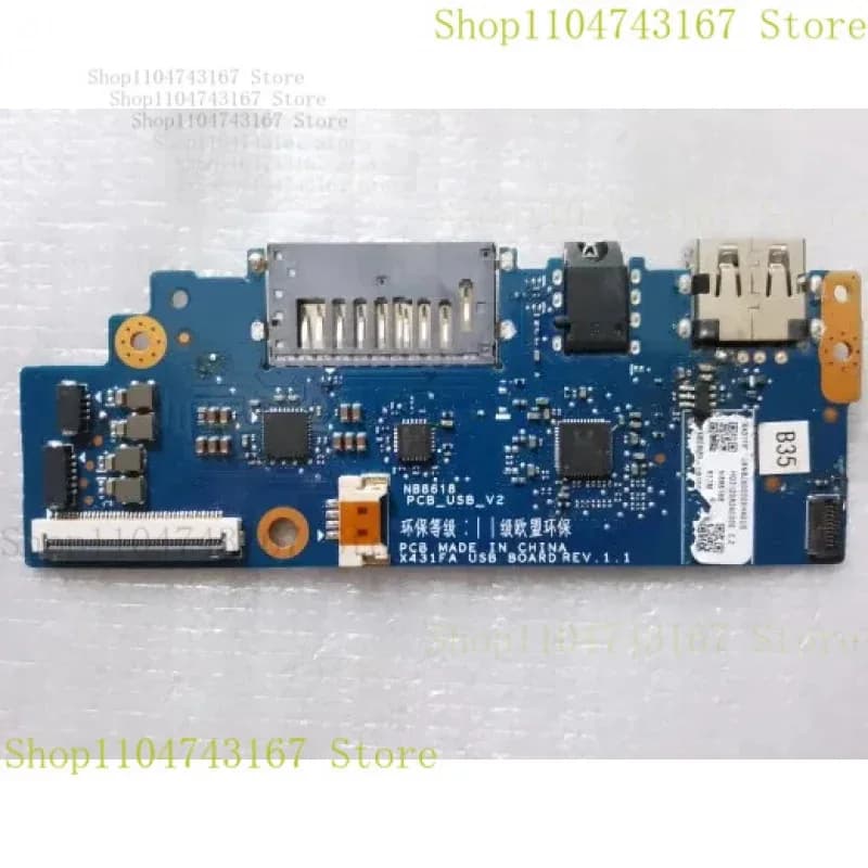 Per Asus UX431DA UX431DL UX431FAC UX431FLC UX431FA UX431FN SCHEDA LETTORE CARTE SD AUDIO USB NB8618