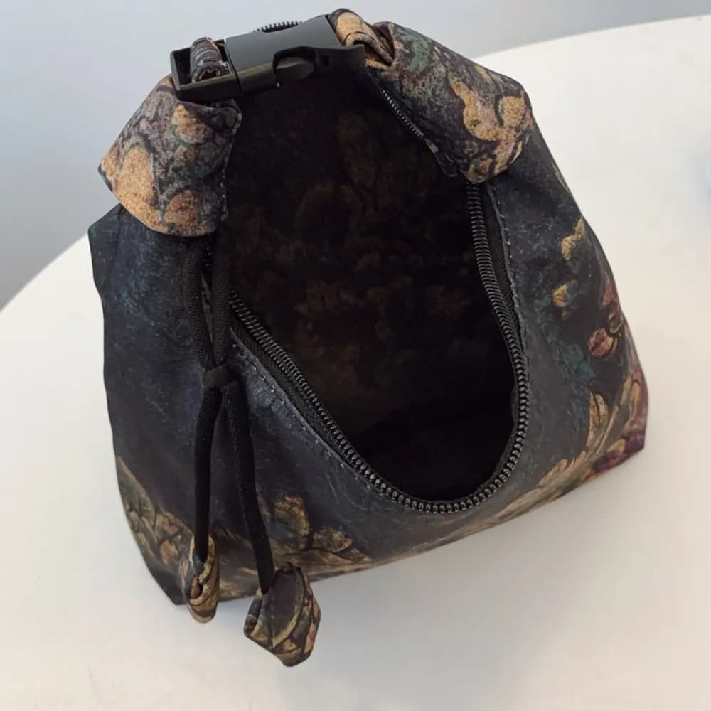Adjustable Chinese Style Handbag Gambiered Canton Gauze Satin Pea Purses Embroidered Traditional Cheongsam Bag Gifts