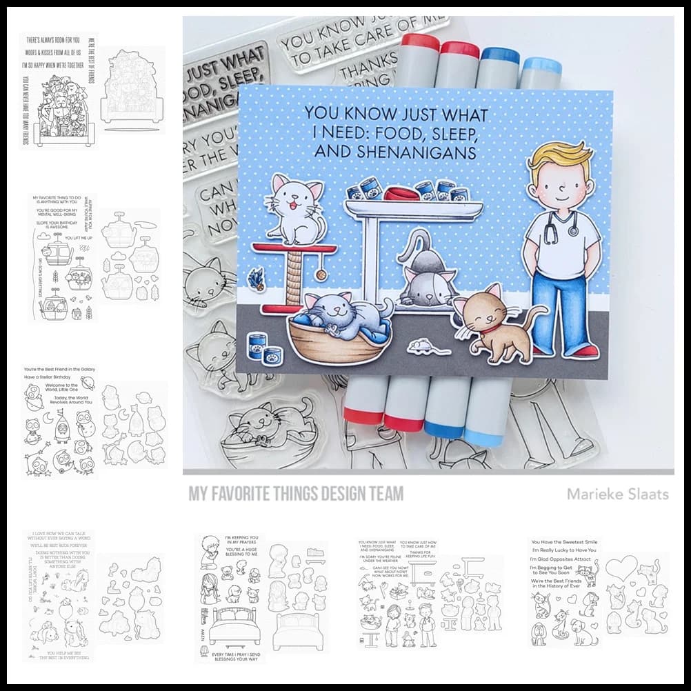 Happy Valentine's Day Friendship Animals Family Fustelle Set of Transparent stamps for scrapbooking Paper creation Handmade card frames