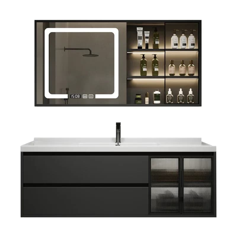 Armadietti da bagno a specchio, organizer per il trucco, armadietti stretti per il bagno, armadietti multiuso, mobili per la casa YX50BC
