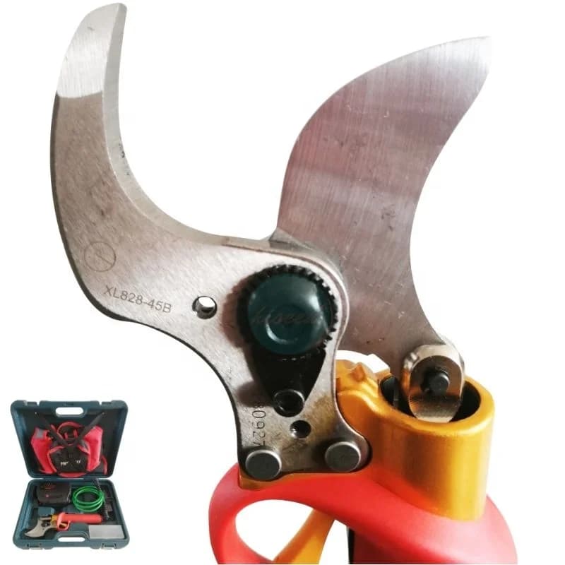 Electric scissors for branches of 45 mm, pruning shears, shears for thick garden branches for fruit trees without wires for domestic use