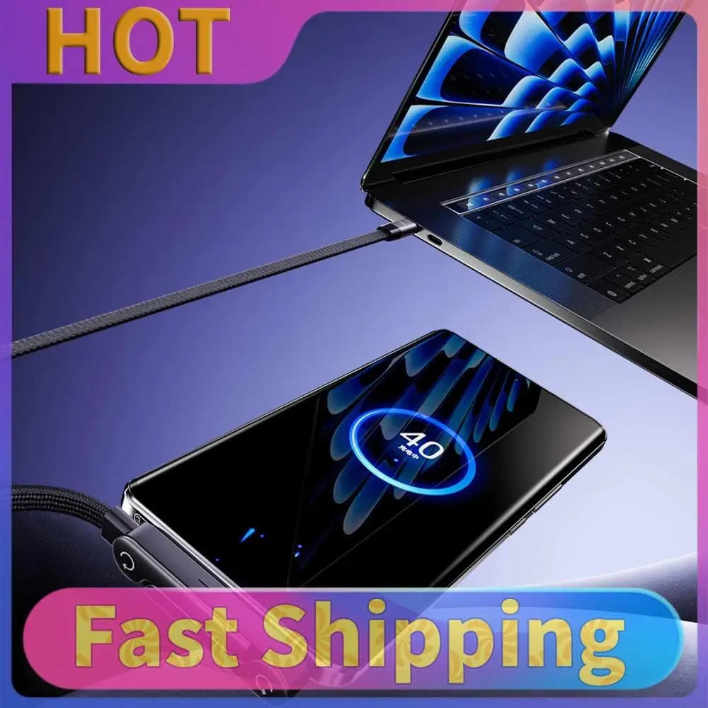 Caricabatterie 2-in-1 con Supporto per Telefono Integrato, Cavo di Ricarica a Forma di T per Smartphone, Tablet, Laptop e Dispositivi di Gioco