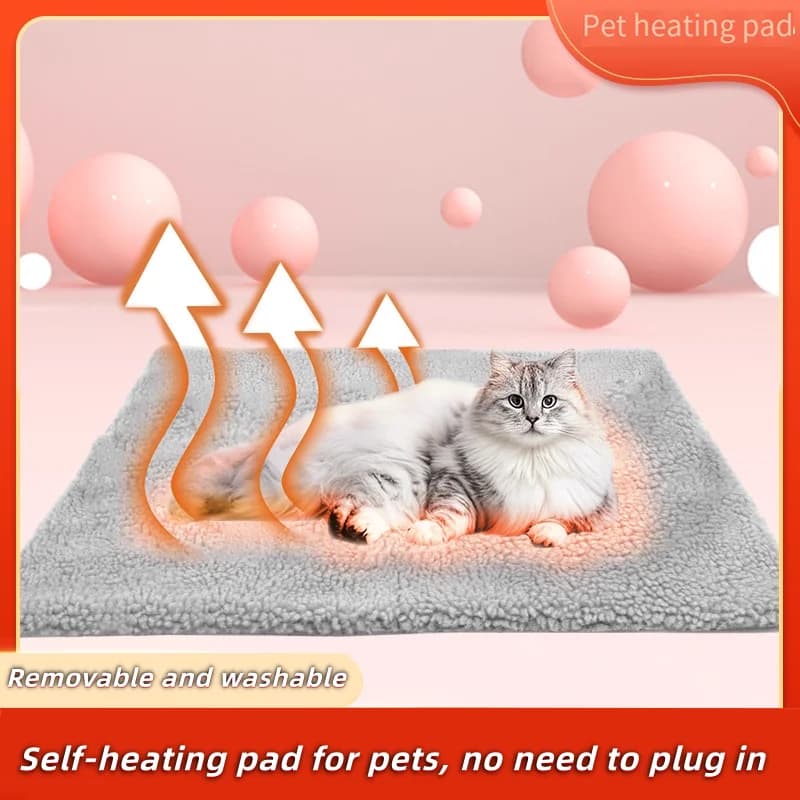 Coperta invernale per animali domestici autoriscaldante per cani e gatti senza riscaldamento elettrico con cuscinetto riscaldante inferiore antiscivolo universale