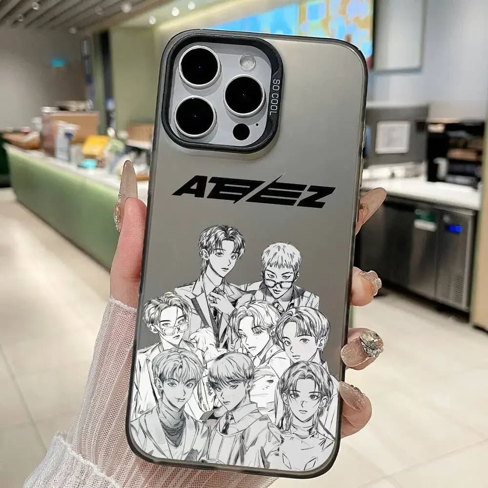 Kpop A-ATEEZ Phone Case For IPhone 17 16 15 14 13 12 11 Pro MAX Shockproof Back Anti Fall Cover