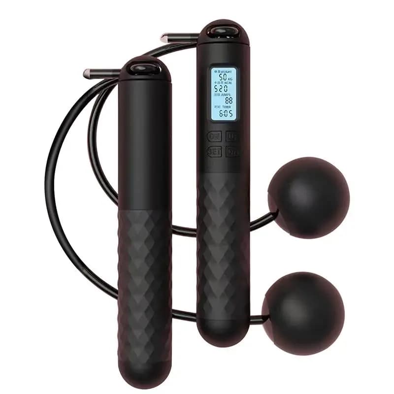 Wireless Weighted Jumping Corda for Fitness Training Anti-slip Jumping Corda with Smart Counting Corda for Jumping Without Rope With Counter