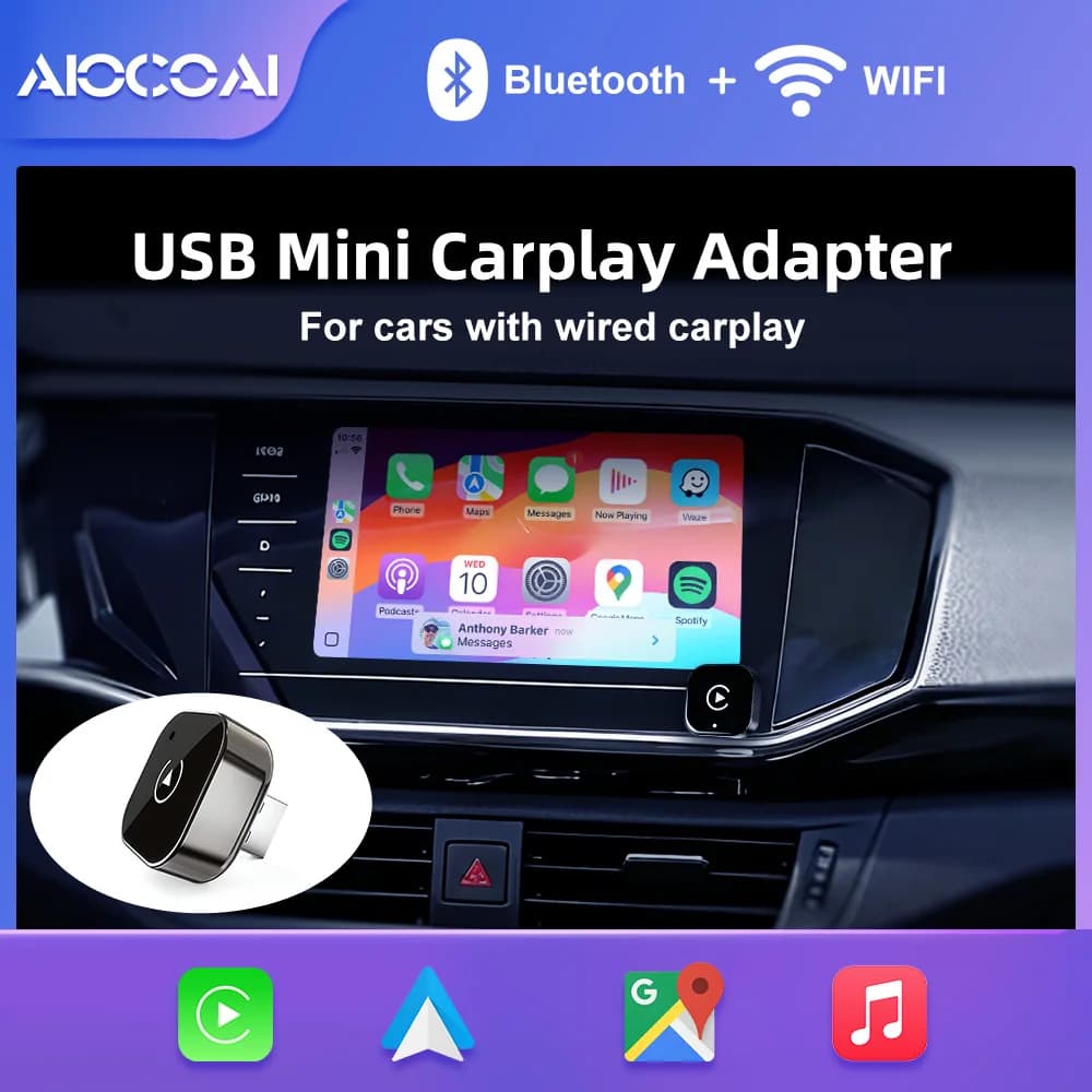 Carplay cablato a Carplay wireless Android Auto MiNi Adattatore USB Type-C Smart Box