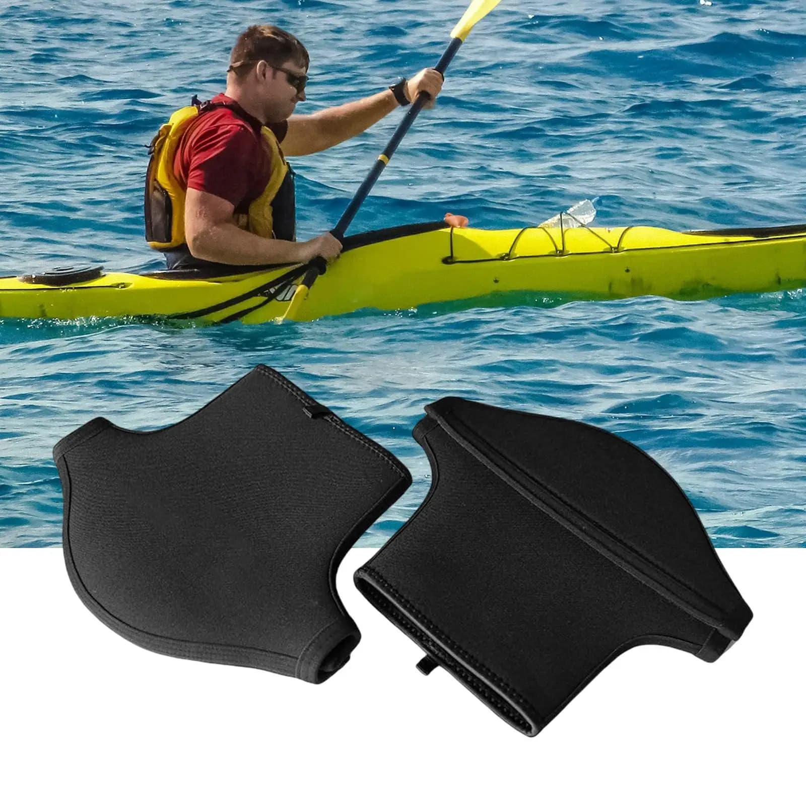 2x guanti da Paddle per Kayak manopole da Paddle in Neoprene per Kayak guanti imbottitura attrezzatura per barche attrezzatura per Rafting Touring
