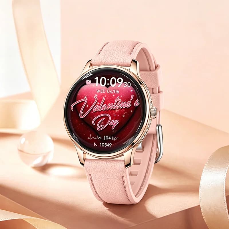 Diamond Fashion Smart Watch Ladies 466*466 HD Screen Heart Rate Blood Pressure BT Call Smartwatches Women For Android IOS