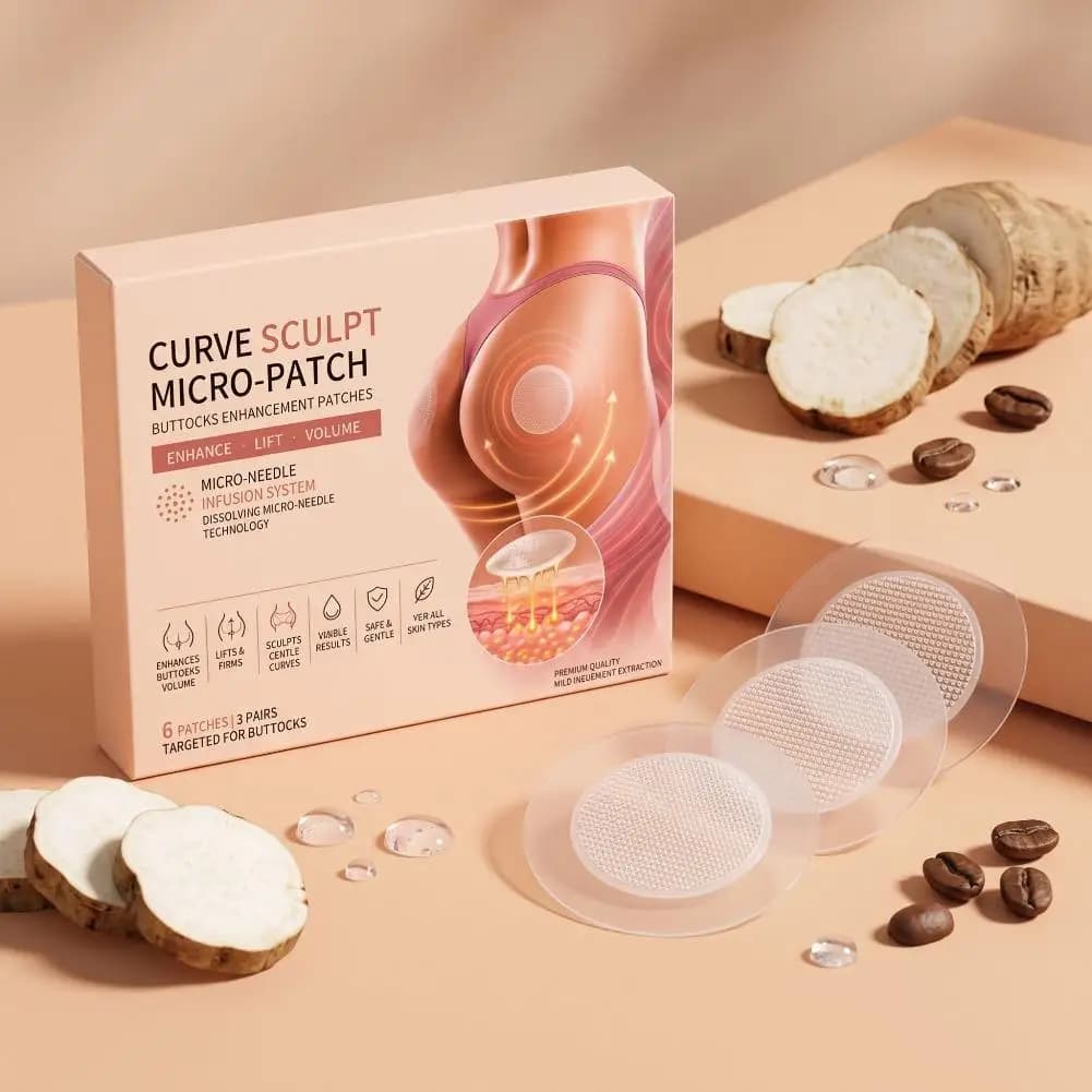 Women Hip Care Patches Hyaluronic Acid Collagen Deep Hydration Smoothing Brightening Care for Dry Uneven Skin Tone