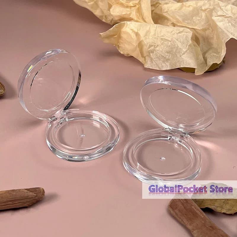 [TG823]Empty Makeup Eyeshadow Box Round Eyeshadow Blush Concealer Storage Case Travel Eyeshadow Container for Women Girls