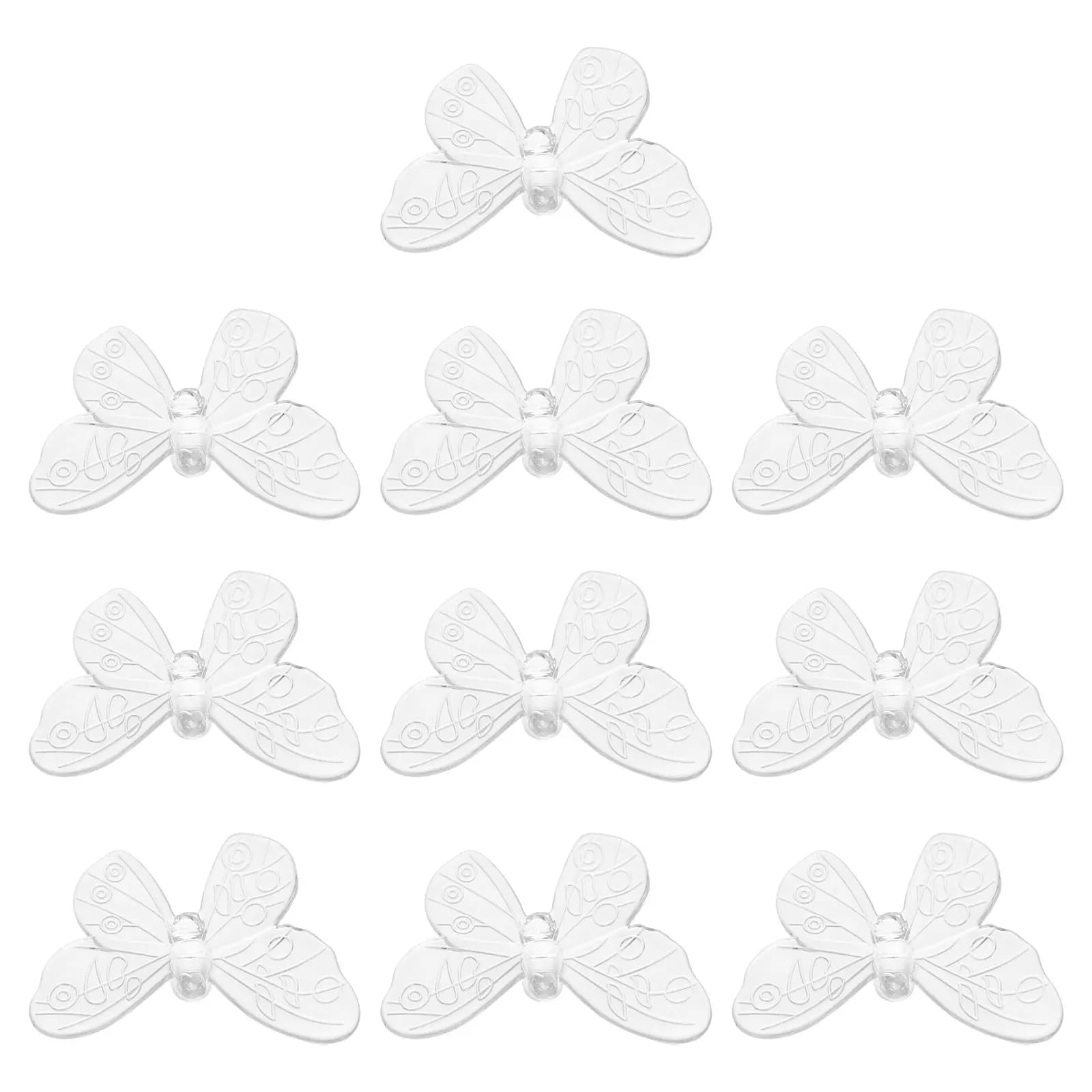100 Pezzi Luci Solari a Farfalla per Giardino, Accessori in Plastica per Luci Decorative Esterne a Energia Solare per Prato e Patio