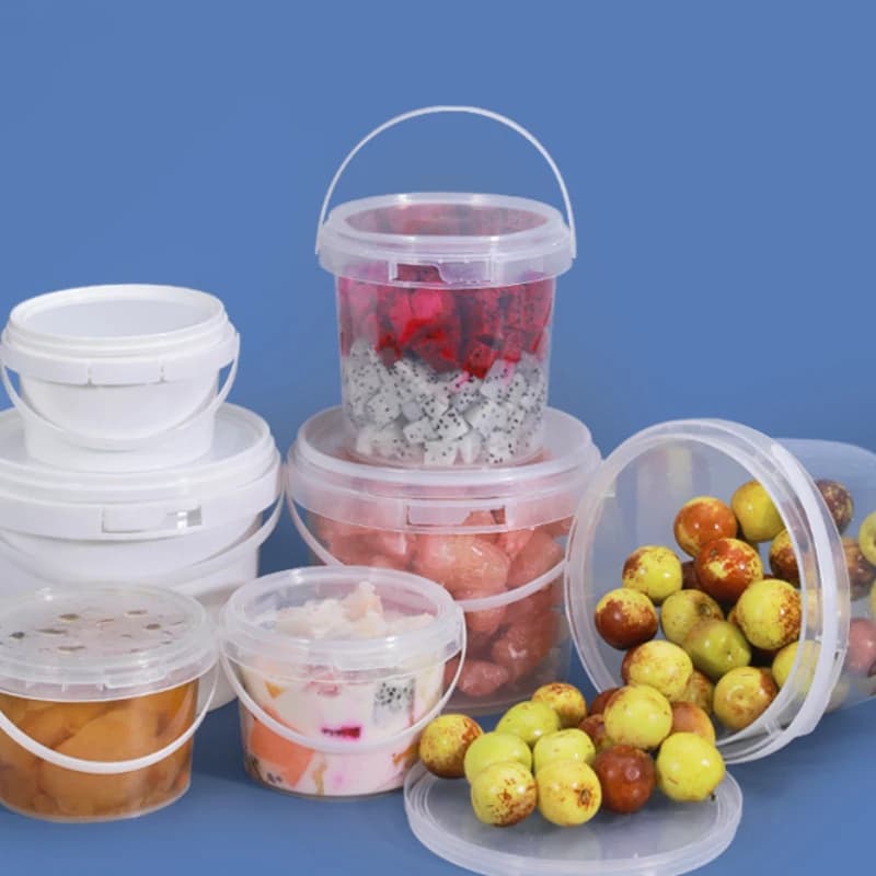 NS 1 pz nuovo contenitore in plastica vuoto da 150ML-1500ML senza BPA con coperchio, barattoli ermetici in PP trasparenti per la conservazione di alimenti sfusi