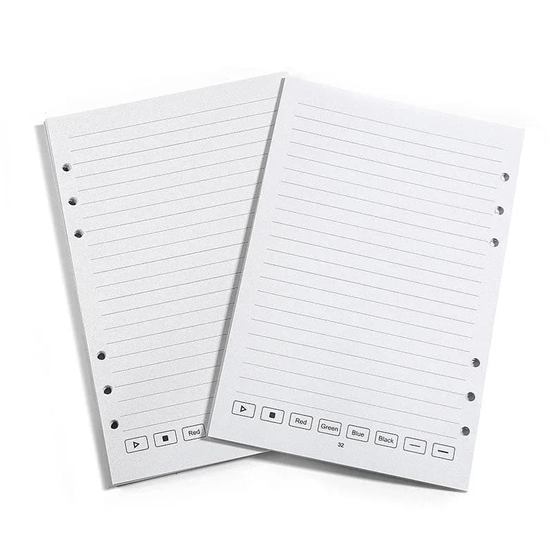 Ricarica carta cancellabile A5 6 anelli per il taccuino SyncPen4 Smart Pen PU
