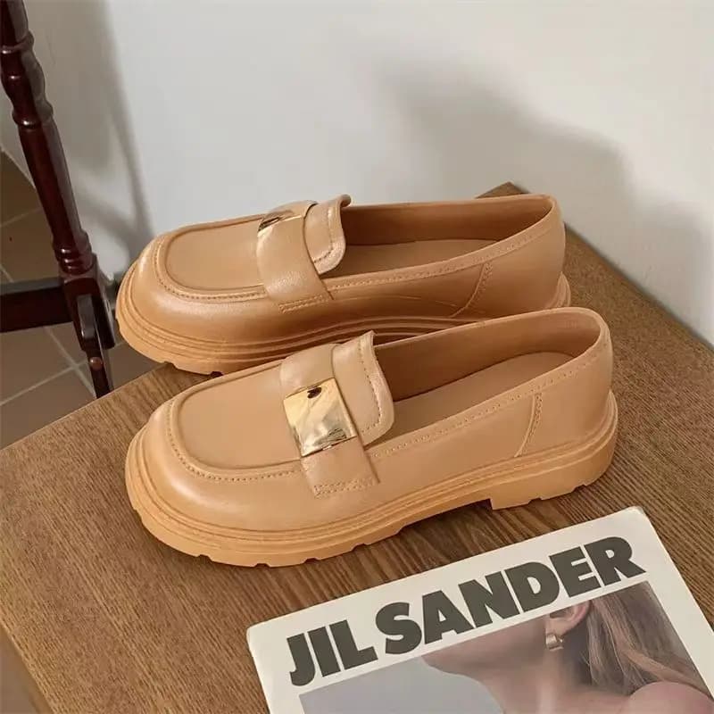 Scarpe da pioggia basse con tacco largo da donna, suola spessa, punta tonda antiscivolo, scarpe da lavoro impermeabili, mocassini leggeri