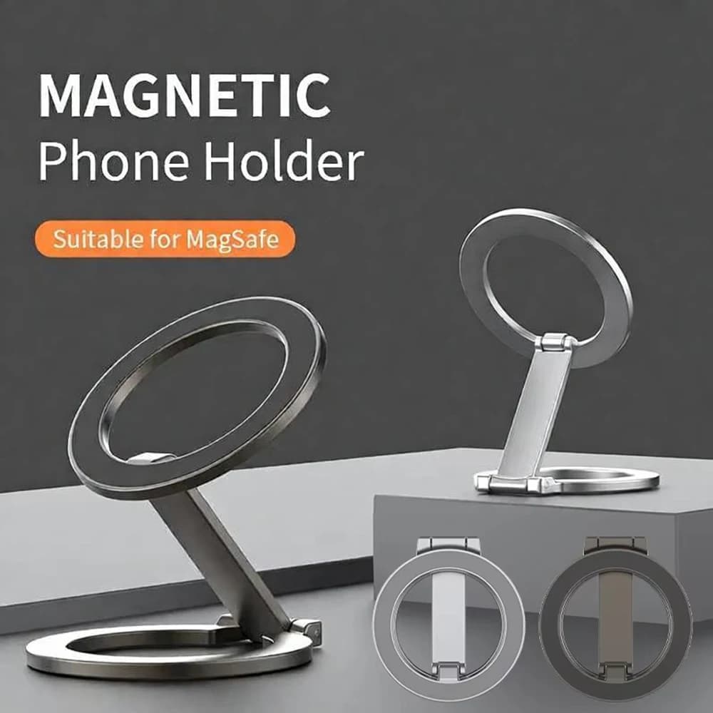 Magsafe Supporto da tavolo magnetico per anello da dito per telefono bifacciale per iPhone 13 14 15 Pro Max Xiaomi Huawei Accessori per telefono