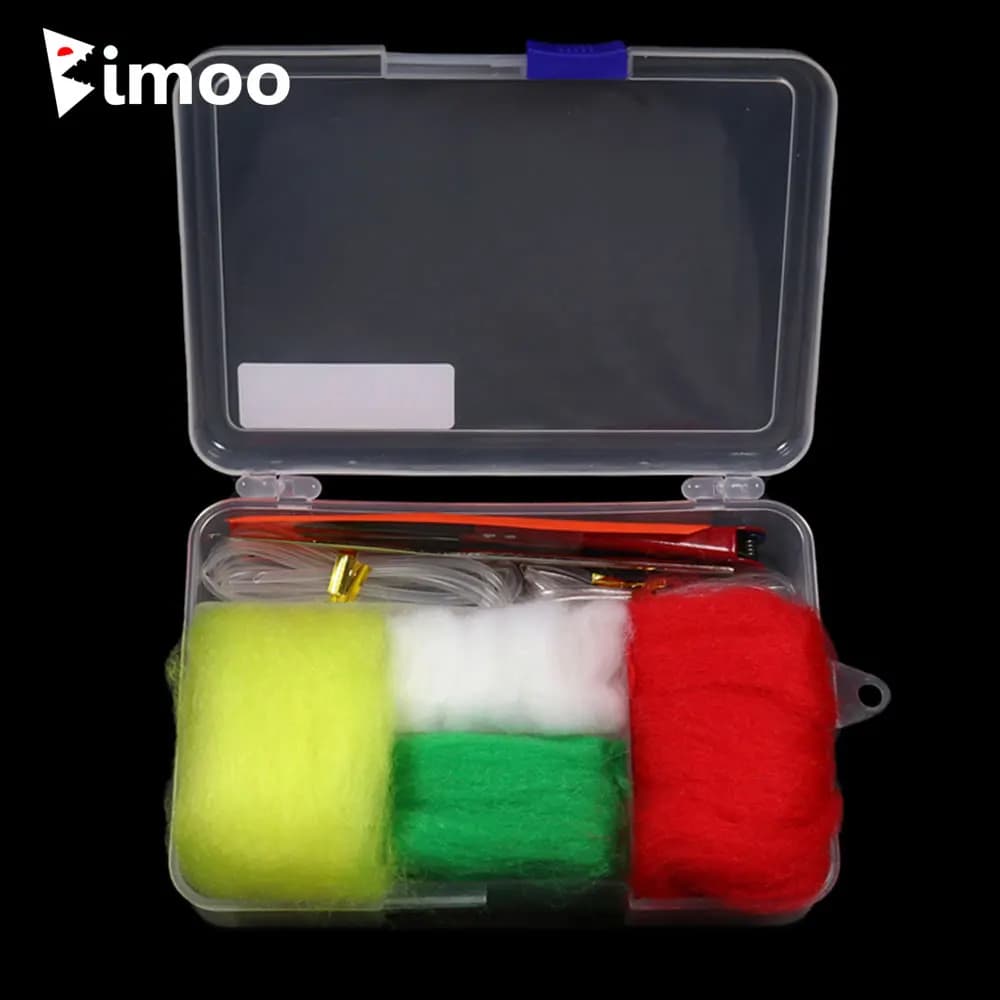 Kit Indicatore di Abboccata per Pesca a Mosca Bimoo, Strumento per Infilare e Tagliare, Indicatore di Abboccata in Filato e Lana, Accessori per la Pesca