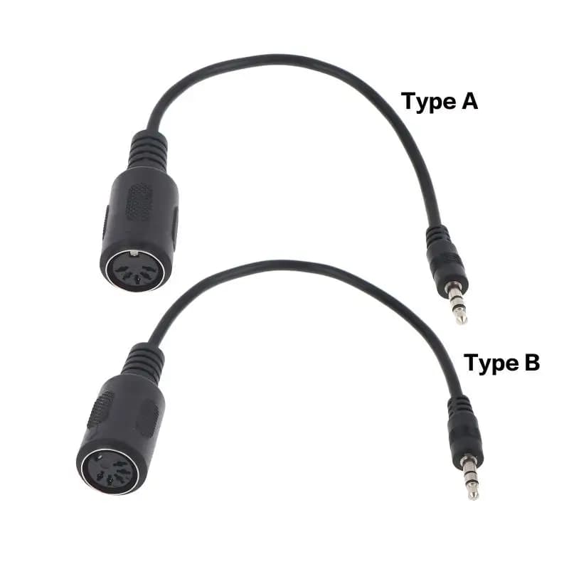 Hot Sale MIDI Din 5 To 3.5mm TRS Converter Cable Anti-interference Audio Adapter For Musical Instrument MIDI Device Studio Use